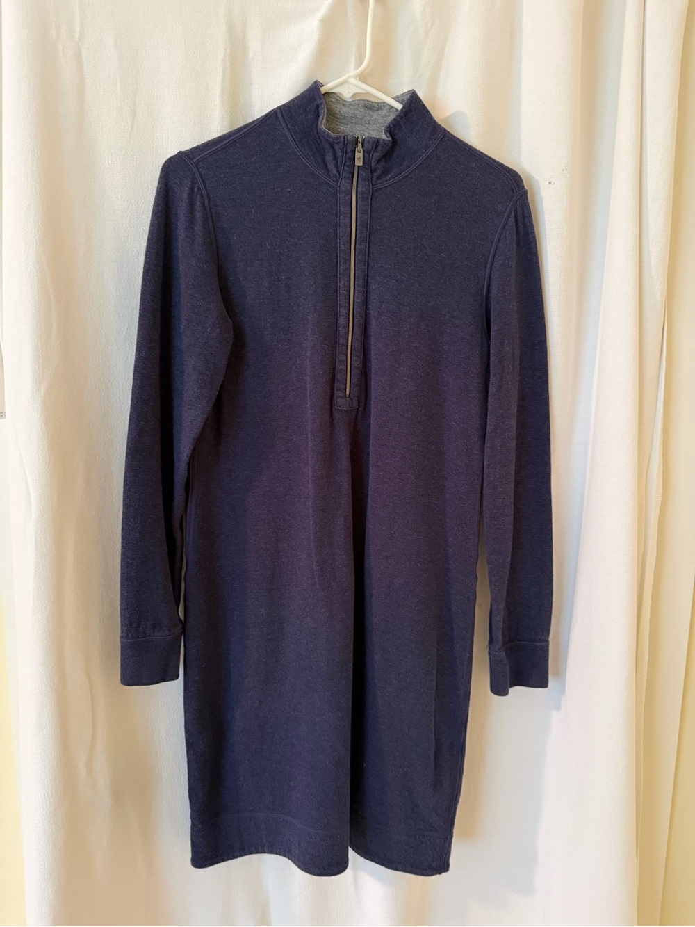 Tommy Bahama Navy Quarter-Zip Reversible Dress